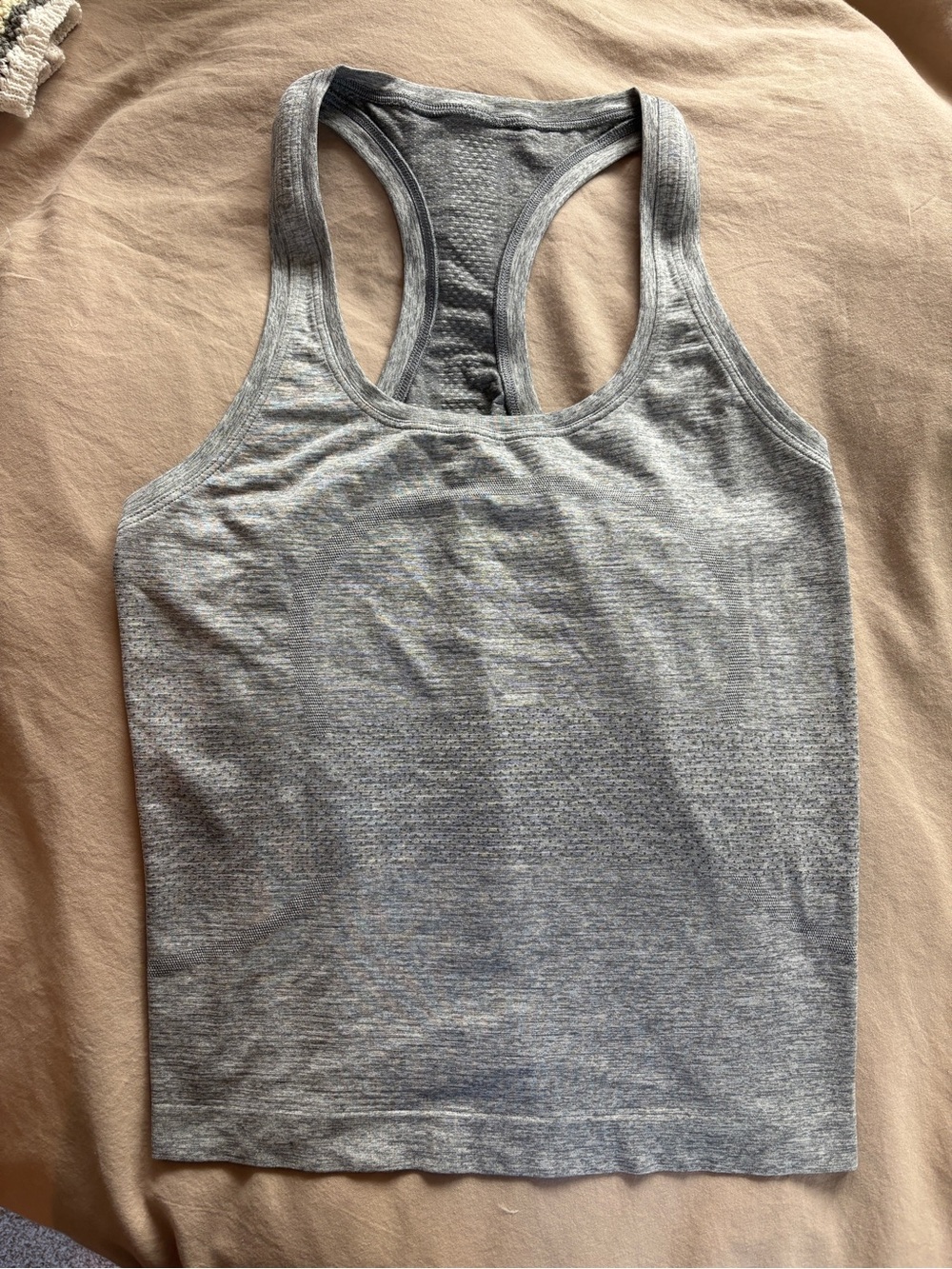 lululemon athletica Heathered Gray Racerback Tank